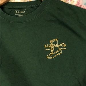 LL Bean men’s tee shirt size M bean boot print